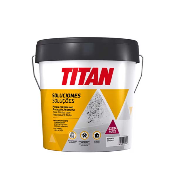 Pintura plástica con protección antimoho Titan 4l.